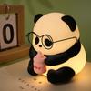 Panda LED Night Light 3 Level Dimmable Touch Bedroom  Decoration Bedside Table Cute Silicone Lamps Room Decor Lighting Lamps