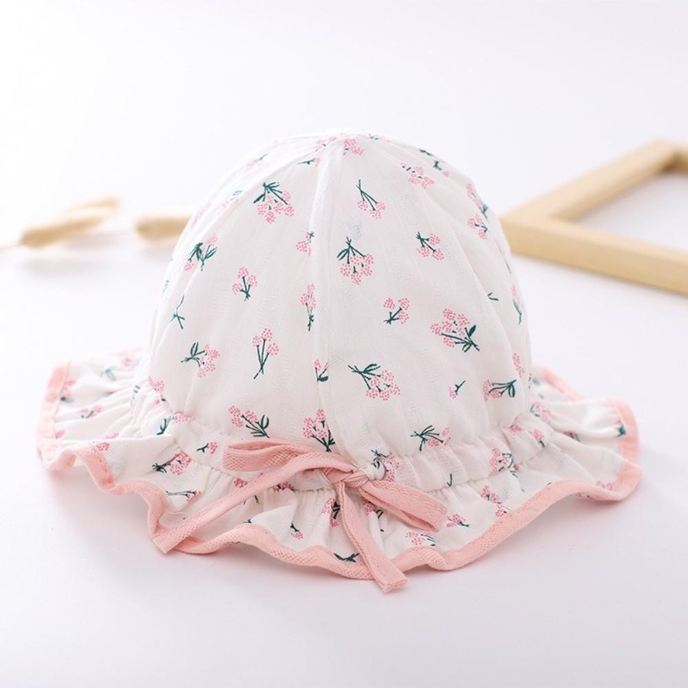 Drawstring Visors Baby Hat Lovely Bow Children Hat Cute Infant Hat  Girl
