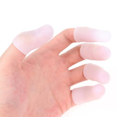 10 pçs silicone dedo berço gel protetor de dedo dedos cinta luvas de apoio