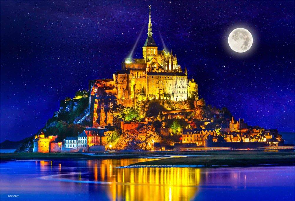 

[Сделано в Японии] Пазл из 1000 элементов, Starlight Mon Saint Michel, 10,2 x 15,0 дюймов (26 х 38 см), Микро-кусочек