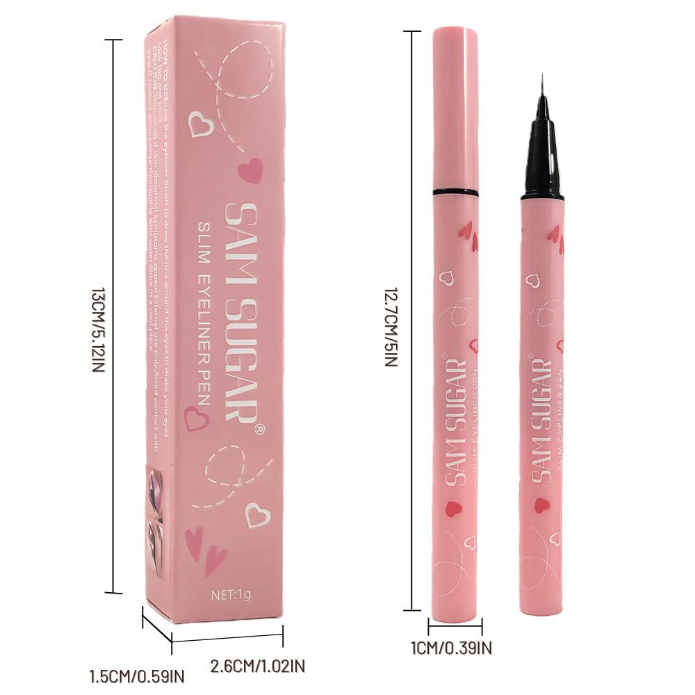 Ultra Slender Liquid Eyeliner, Fast Drying, Smooth Waterproof Eyeliner Pen, Long Lasting Lower Eyelash Pen Cosmetics