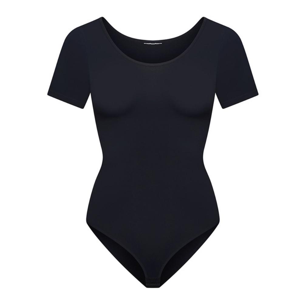 

Женское цельное нижнее белье с короткими рукавами, корректирующее живот, бесшовное боди, корсет с подтяжкой ягодиц XL