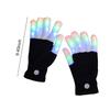 7 Colors Light Show LED Gloves Finger Lighting Flashing Glow Mittens for Halloween Christmas Birthday Festival Celebration