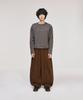 SIGNATURE Curved Corduroy Elastic Pants [Brown]