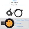 Wasserdichter Stecker Elektrisches Fahrrad Gaspedal für BAFANG BBSHD/BBS01/BBS02 E-Bike Zubehör