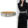 Blingbling Pin Buckle Waist Belt for Women Sequined Belt All Matching Wide Belt Shimmering Belt for Party Wear Dresses