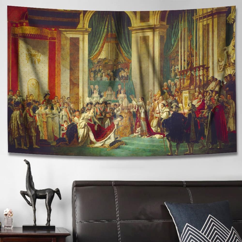Tapestry Wall Hanging Art Home Decor The Kiss by Gustav Klimt Art Print Painting for Living Room Bedroom Bathroom Dorm