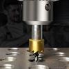 5PC HSS Titanium Plated Serrated Hole Opener Aluminum Plate Iron Plate Natural Color Drill Bit 16-30mm Hole Punching Tool Set