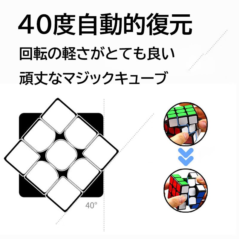 Magic Cube, Official WCA International Competition Standard, Smooth Rotation, 3D Puzzle, Educational Toy [Includes Strategy Guide] (Legend 3x3, No