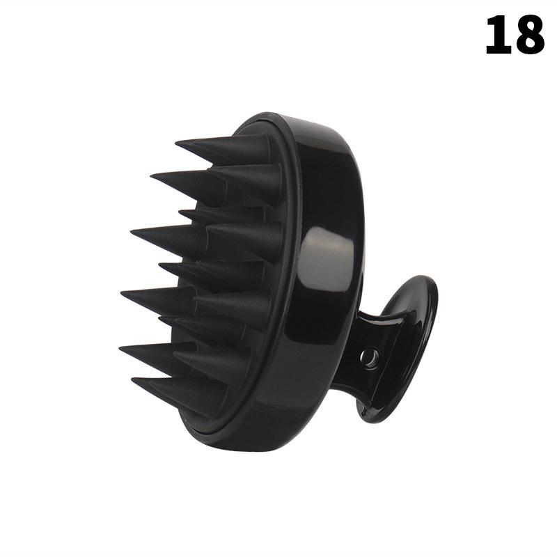 Shampoo Brush Empty Hair Shampoo Bottle With Comb Teeth Salon Treatment Oil Perm Dye Bottle Color Plastic Dry Cleaning Bottle