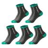 5 Pairs Men's Crew Socks Moisture-Wicking Athletic Socks Soft Breathable