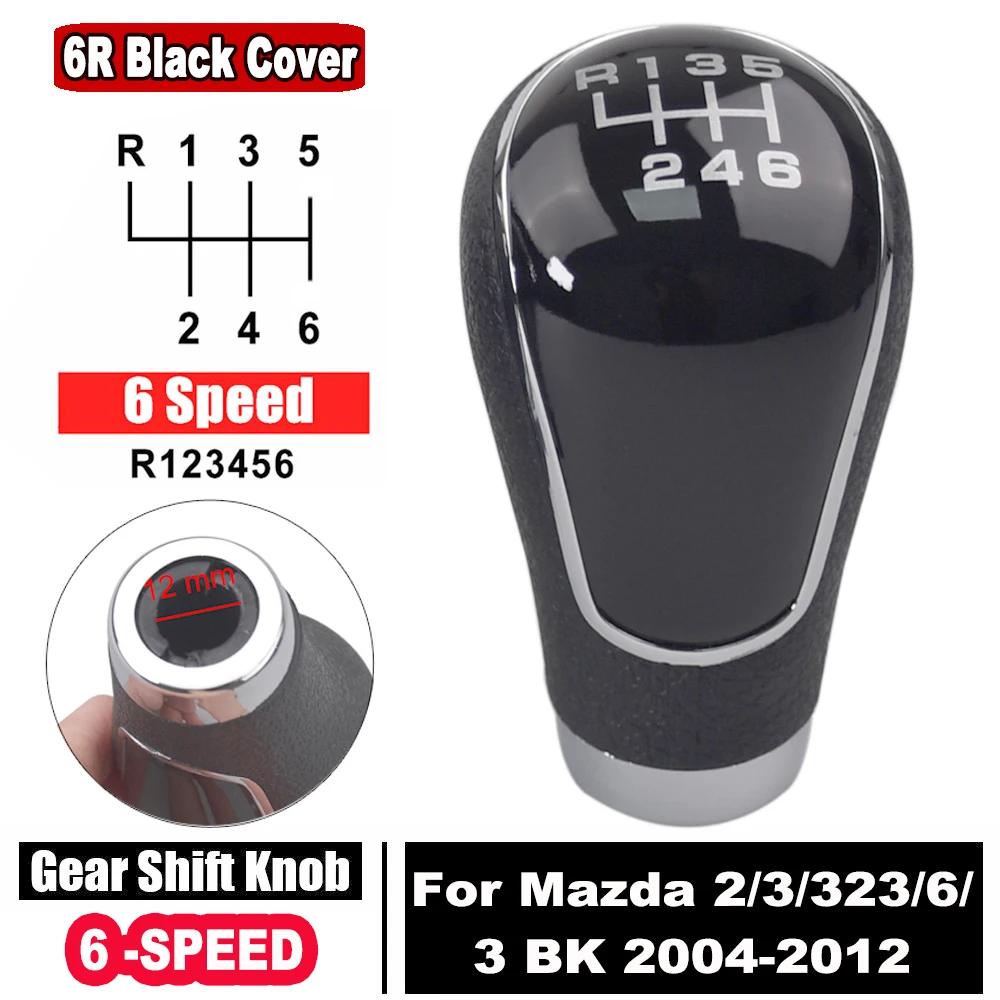 For Mazda 2/3/323/6/3 BK 2004 2005 2006 2007 2008 2009 2010 2011 2012 Gear Shift Knob Lever Shifter Head Car Styling Accessories