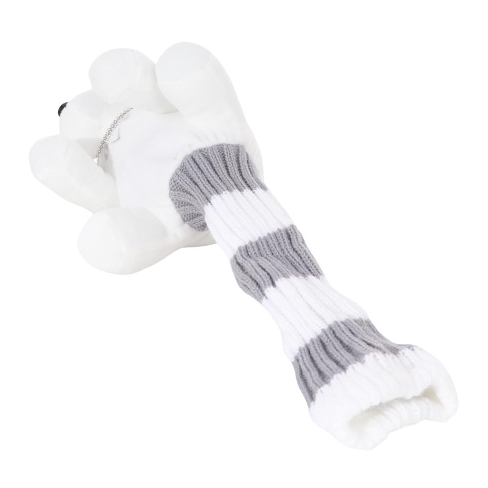 Callaway AM BEAR UT WHT SS 23 Headcover (for UT Clubs, with Club Number Tag and Interchangeable Club Numbers (3, 4, 5, 6, 7)) White, Women's