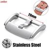 1/2/3pcs Stainless Steel Watchband Buckle Women Men Silver Solid Metal Watch Band Clasp Strap Accessories 20mm for Strap Correas