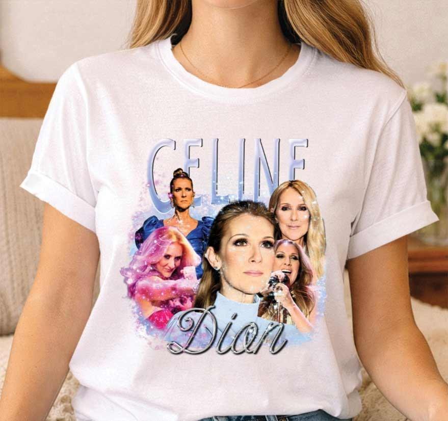 Retro Pop-Diva Grafik-T-Shirt Vintage Musik Celin Paris Ästhetik 90er Jahre Stil Tee