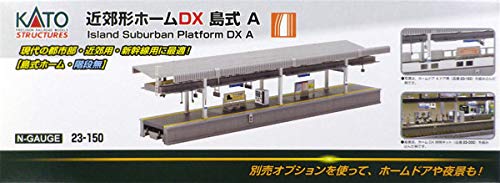 KATO N gauge suburban platform DX island type A 23-150 railway model supplies