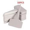 Durable White Plastic Plant T-type Tags for Garden Seedling Tray Pots Decoration and Labels 6x10cm