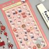 Kawaii Sanrio Hello Kitty DIY 3D Relief Decorative Stickers Cute Cartoon Kuromi Cinnamoroll Phone Case Creative Decoration Gifts