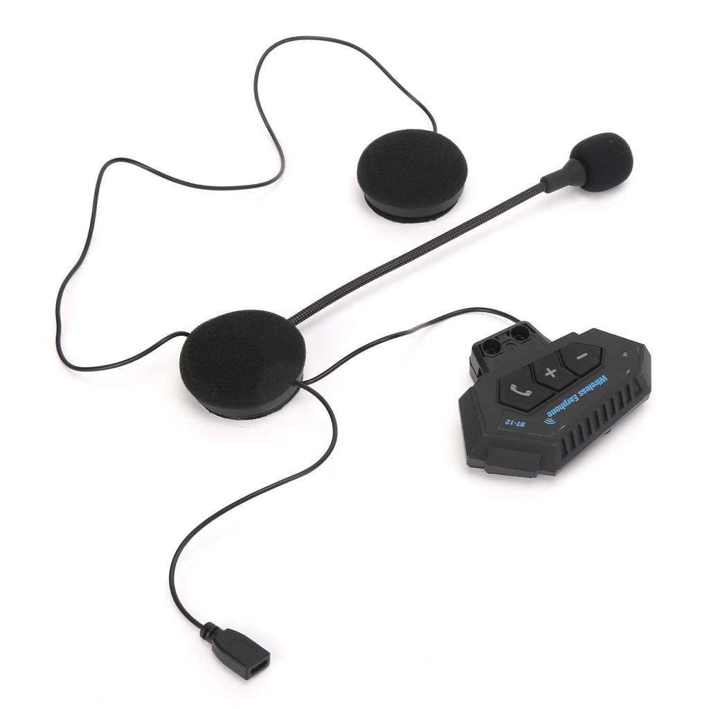 Wireless Bluetooth Helmet Headset HandsFree Call Hifi Sound AntiInterference for Motorcycle Riding