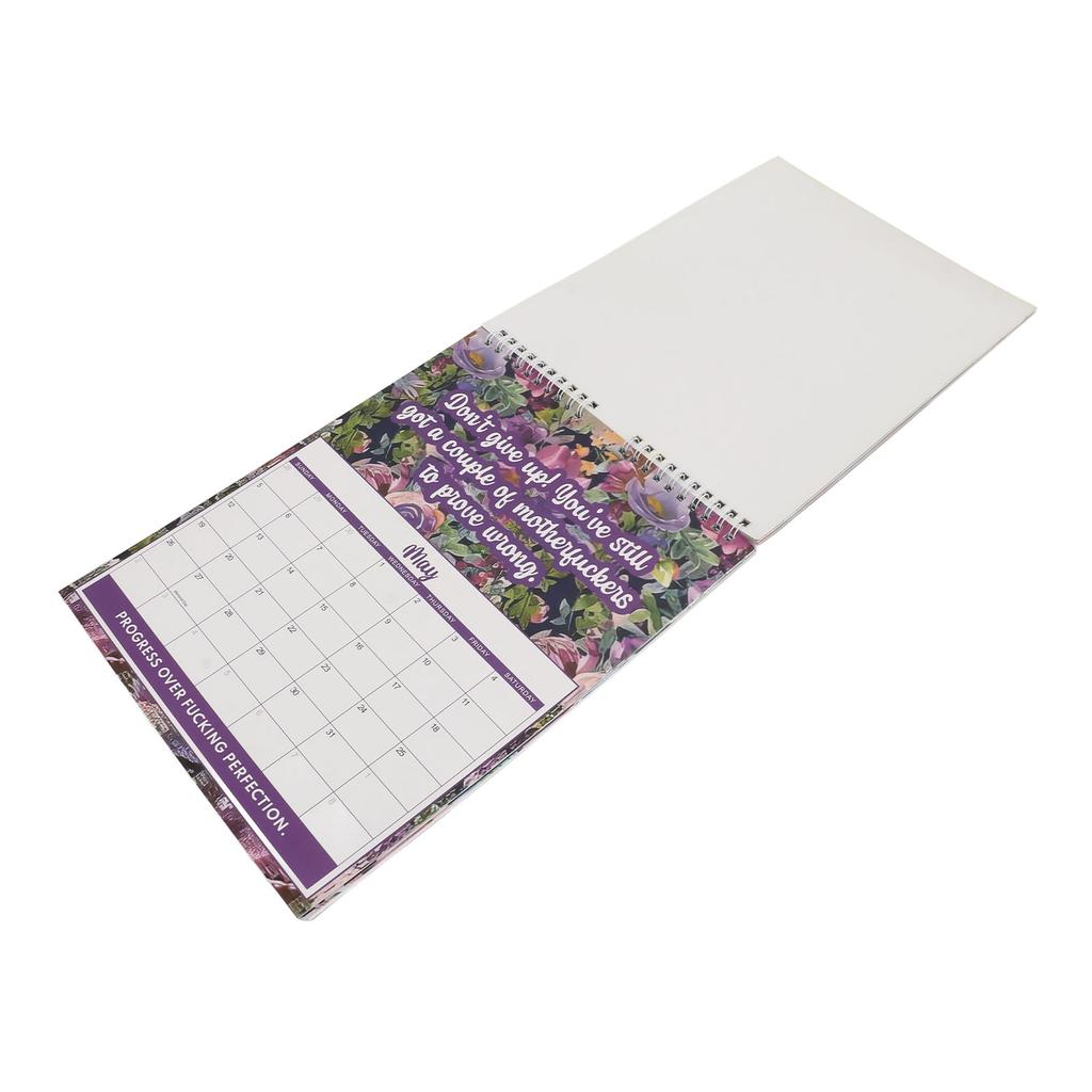 Kalendarz Biurkowy 2024 Wielofunkcyjny Innowacyjny Zabawny Gruby Papier Miesięczny Zdrowie Psychiczne Mały Biurkowy Kalen