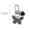 Chic Metal Keychain Charm Colorful Key Rings Bag Pendant with Fine Craftsmanship