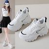 Platform dad shoes women's spring and autumn 2025 new little white shoes small height increase casual sports shoes ins tide