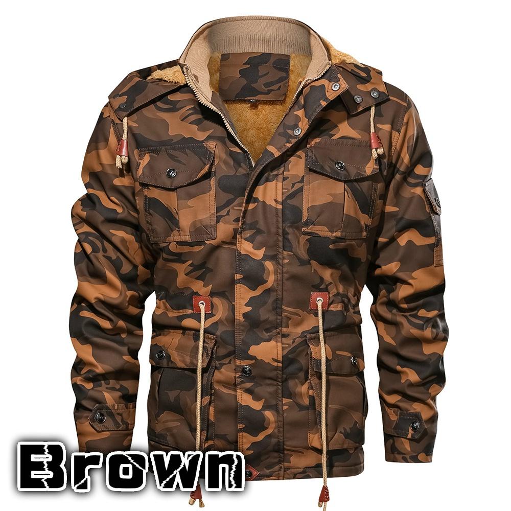 mens camo hooded jacket
