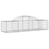 VidaXL Panier de Gabions Arqué Cage à Gabion Mur de Gabion Panier à Pierre Gabion pour Pierre Jardin Patio Extérieur 153492