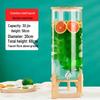 ZISIZ Glass Beverage Dispenser with Stainless Steel Faucet