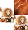 Jungle King Pet Costume Lion Hat With Faux Fur For Small Dogs