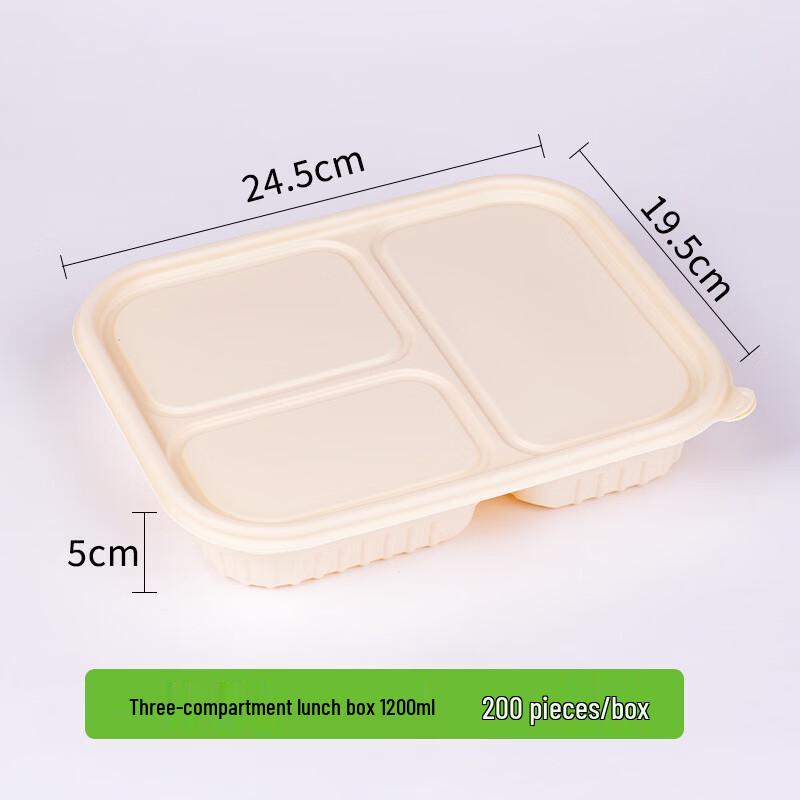 Chuzhou 3-Compartment Biodegradable Takeout Lunch Boxes