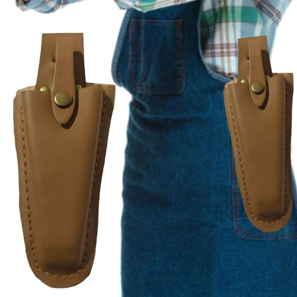 Durable Leather Pruning Tool Bag Portable Buckle Closure Pliers Storage Pouch Gardening Trimming Tools Home Supplies