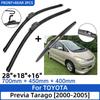 3PCS for TOYOTA Previa Tarago Estima 2000-2005 26"+18"+16" Front Rear Wiper Blades Windshield Windscreen Window Cutter