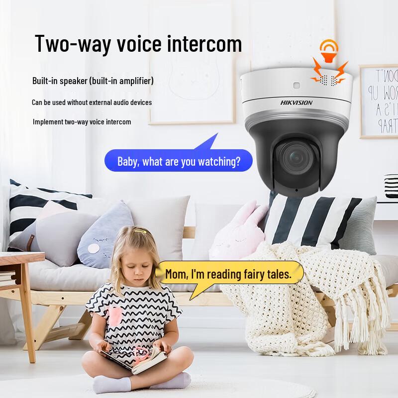 

HIKVISION 4MP WiFi 360° Pan/Tilt Home Security Camera CN plug (adapter included)