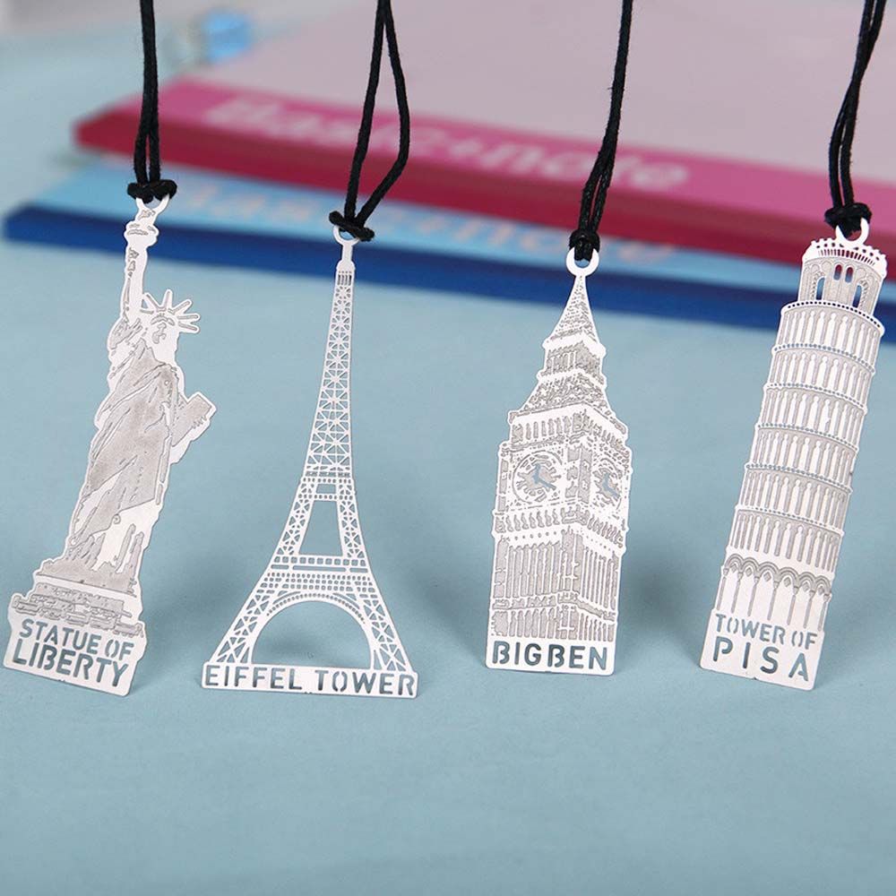 Clips Modeling Building Book Mark Metal European Bookmark Big Ben Bookmark Eiffel Tower Mark Page