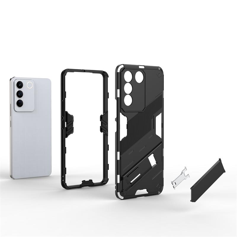 Phone Holder Case For Vivo T2 Case Bumper Anti-knock Armor Full Back Cover For Vivo T2 4G Case For Vivo T2 4G Russian Version