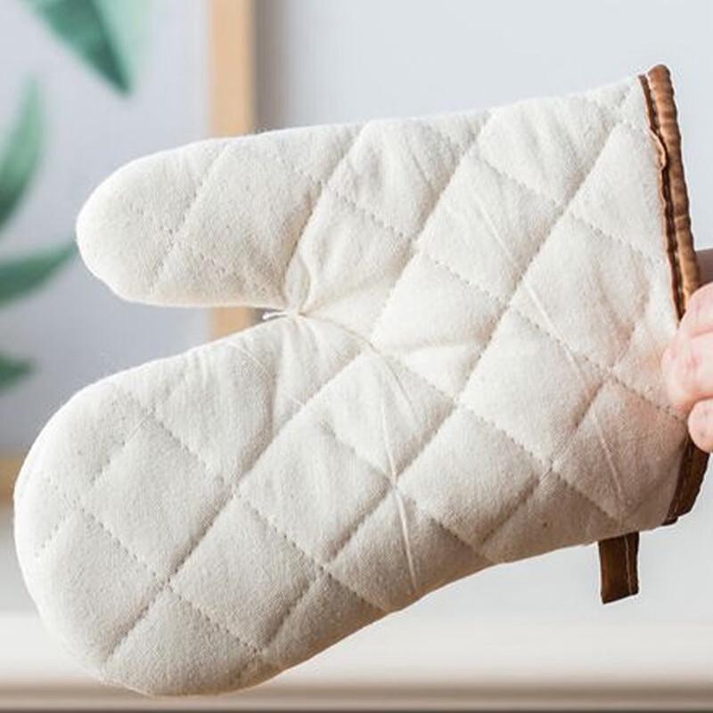 RuHan Plaid Heat-Resistant Oven Mitts