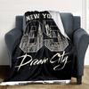 1pc New York Dream City Soft Flannel All Season Throw for Home, Office, Outdoor UseDurable Comfort Soft Warm Throw for Home