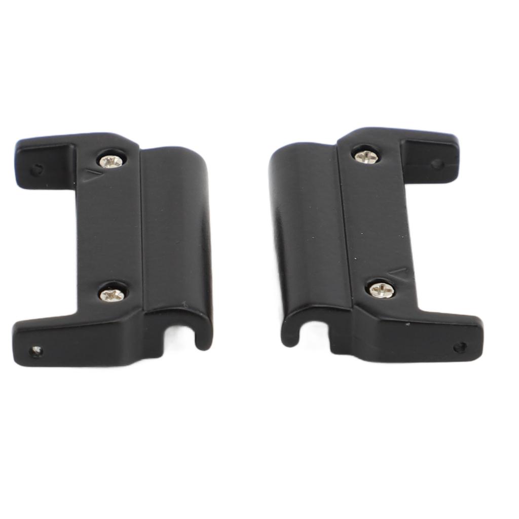 1 Pair Metal Watch Band Adapter for Quick Fit Watch Replaceable Connector for Replacement Black