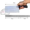 7.5 Inch Slicing Knife Handmade Forged Damascus Steel Blade Ebony Handle Chef Cutting Vegetables Cleaver Meat Kitchen Knife