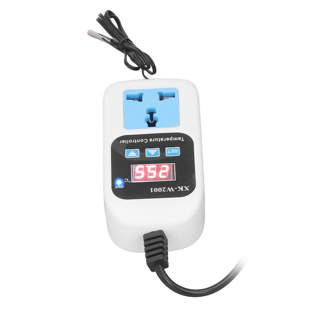 Temperature Controller Temperature Controller Automatic Adjustable Digital Display Electronic Socket Thermostat for Greenhouse