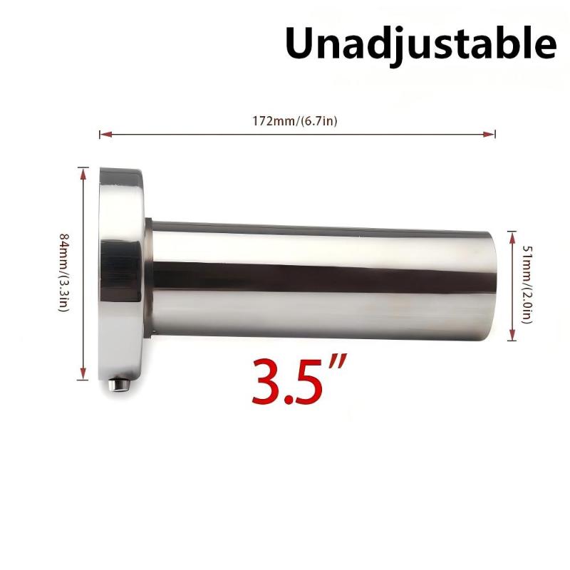 Universeller 3,5" / 4" / 4,5" runder Stahl abnehmbarer Edelstahl Auto Auspuffschalldämpfer