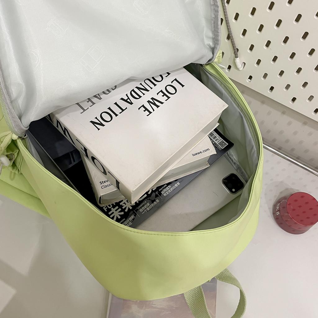 Ny vattentät nylon damryggsäck kvinnlig reseväska ryggsäckar skolväska för tonårsflickor enfärgad bokväska mochila bokväska