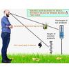 ABBY-Rain Gauge, 7Inch Freeze Proof Rain Gauge Outdoor, Large Clear Numbers And Adjustable Height For Garden, Lawn And Farm