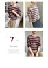 2025 Women's Loose Cashmere Stripe Sweater, Round Neck Knitwear for Autumn/Winter