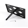 Front Bumper Towing Hook License Plate Mounting Bracket Holder, Black