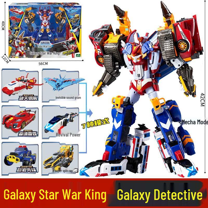 Tobot Warriors Transforming Car Robot Toy - Galaxy Detectives Sonic Thunder for Boys