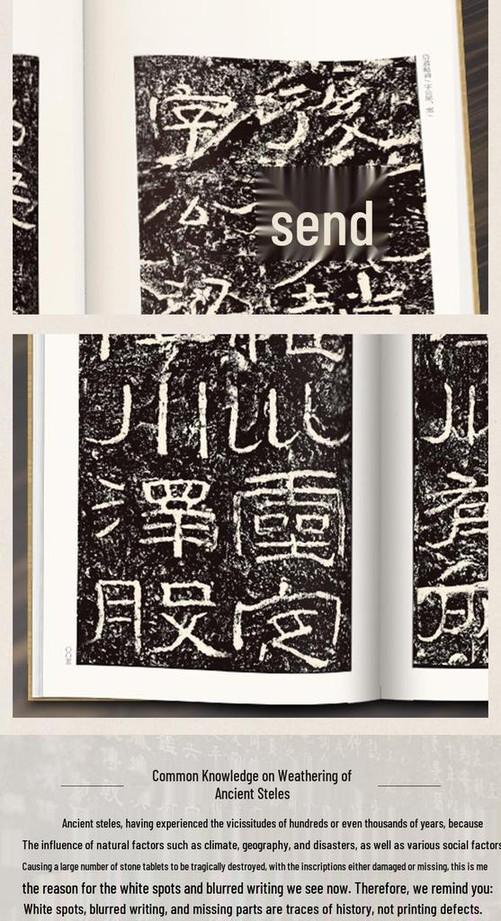 Set of 3: Rubbings and Copies of Lishi, Shichen, and Shimen Song Steles Texts in Clerical Script.