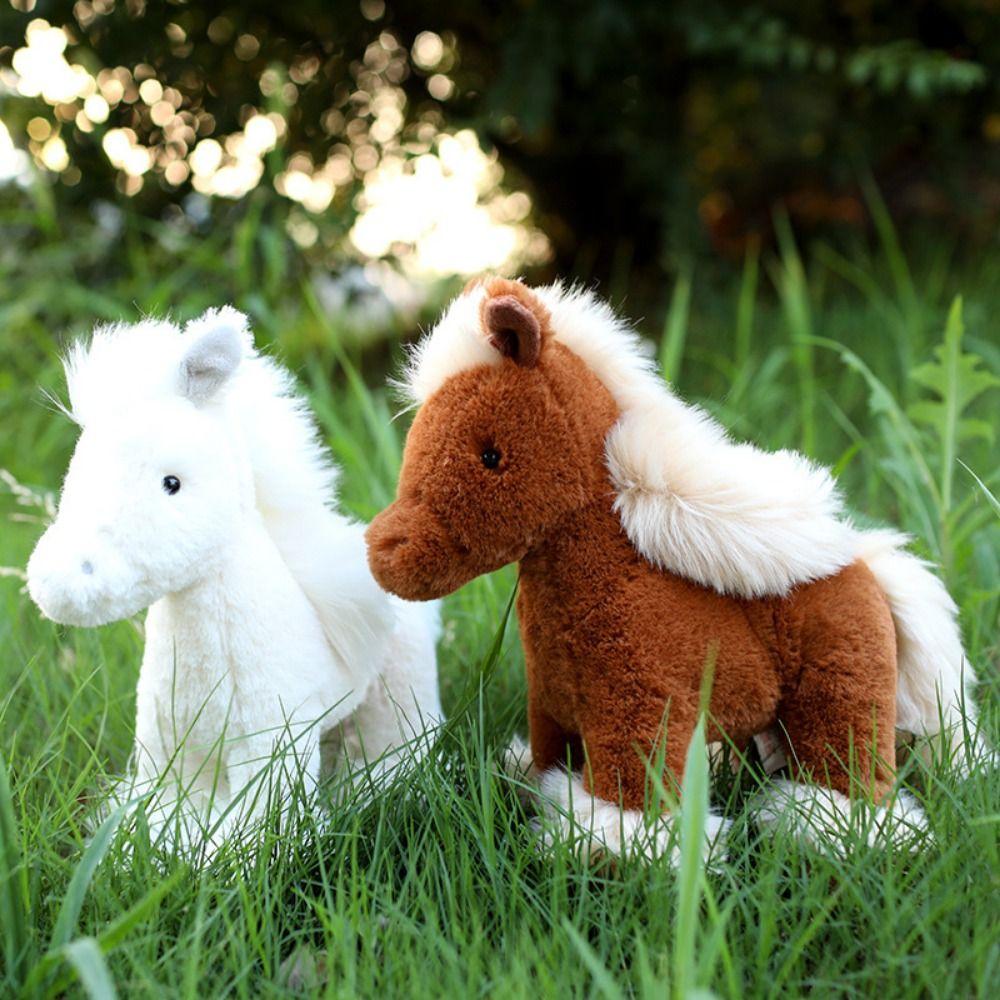 Plush Realistic Horse Stuffed Toy Simulation Horse Simulation Horse Plush Toys   Kids Gift