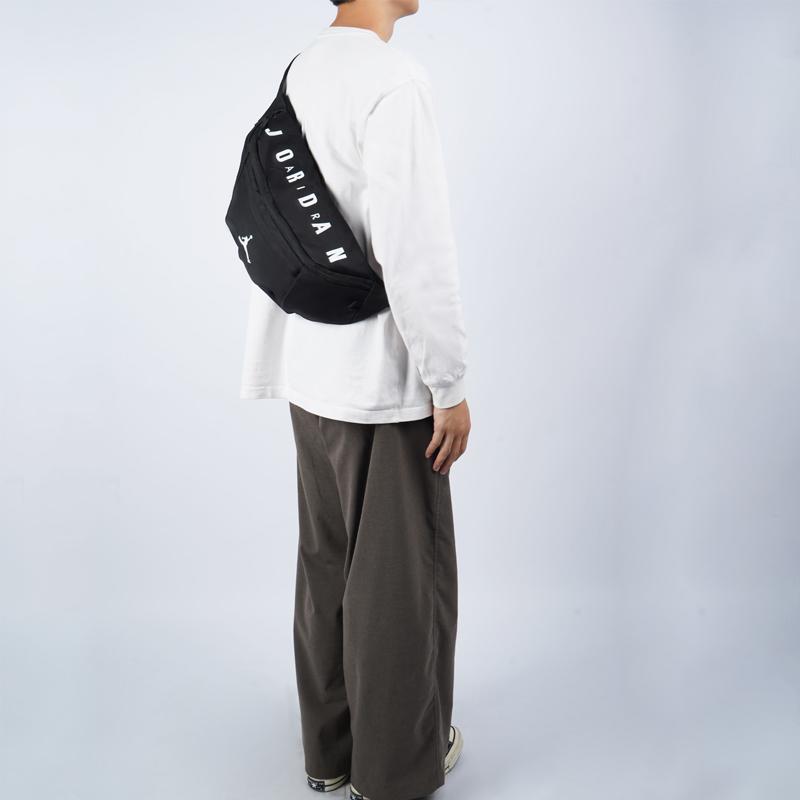 Jordan Fabric Crossbody Bag, Fanny Pack Unisex Black Jordan JD2123012GS-001